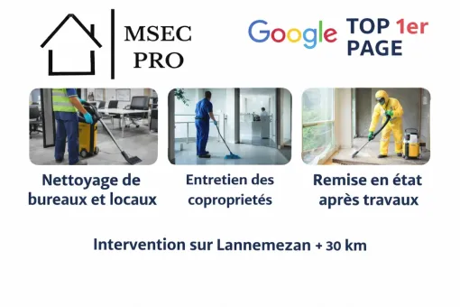 Nettoyage de bureaux à Lannemezan, Lannemezan, MSEC PRO