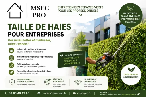 Taille des haies pour entreprises à Lannemezan et les environs, Lannemezan, MSEC PRO