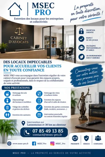 Nettoyage des cabinets d'avocats à Lannemezan, Lannemezan, MSEC PRO
