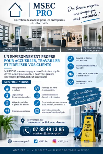 Entretien des locaux à Tarbes, Lannemezan, MSEC PRO